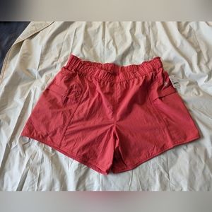 FP Movement by Free People In the Wild Shorts, Medium, Cayenne, Red, NWT